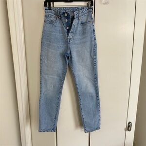 H&M High Rise Light Blue Jeans